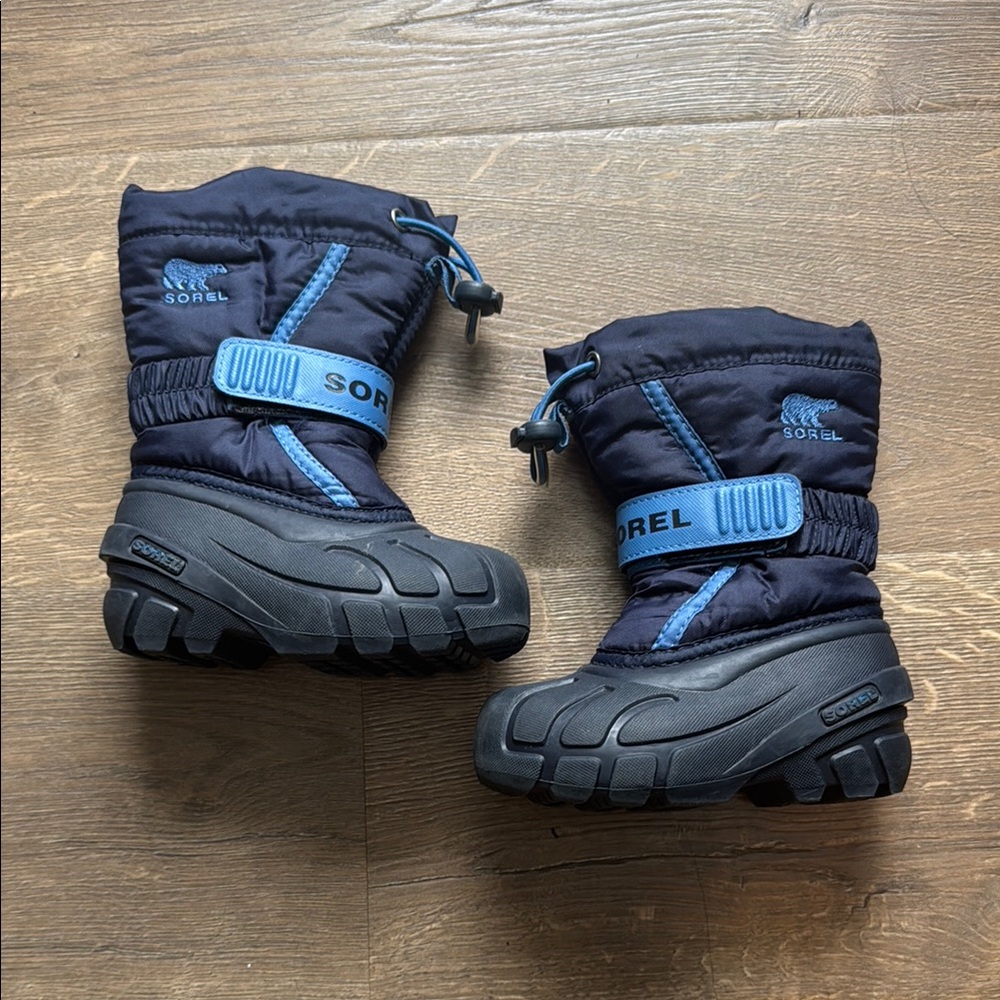 Sorel flurry Kids' Winter Boots - Black and Blue 7t